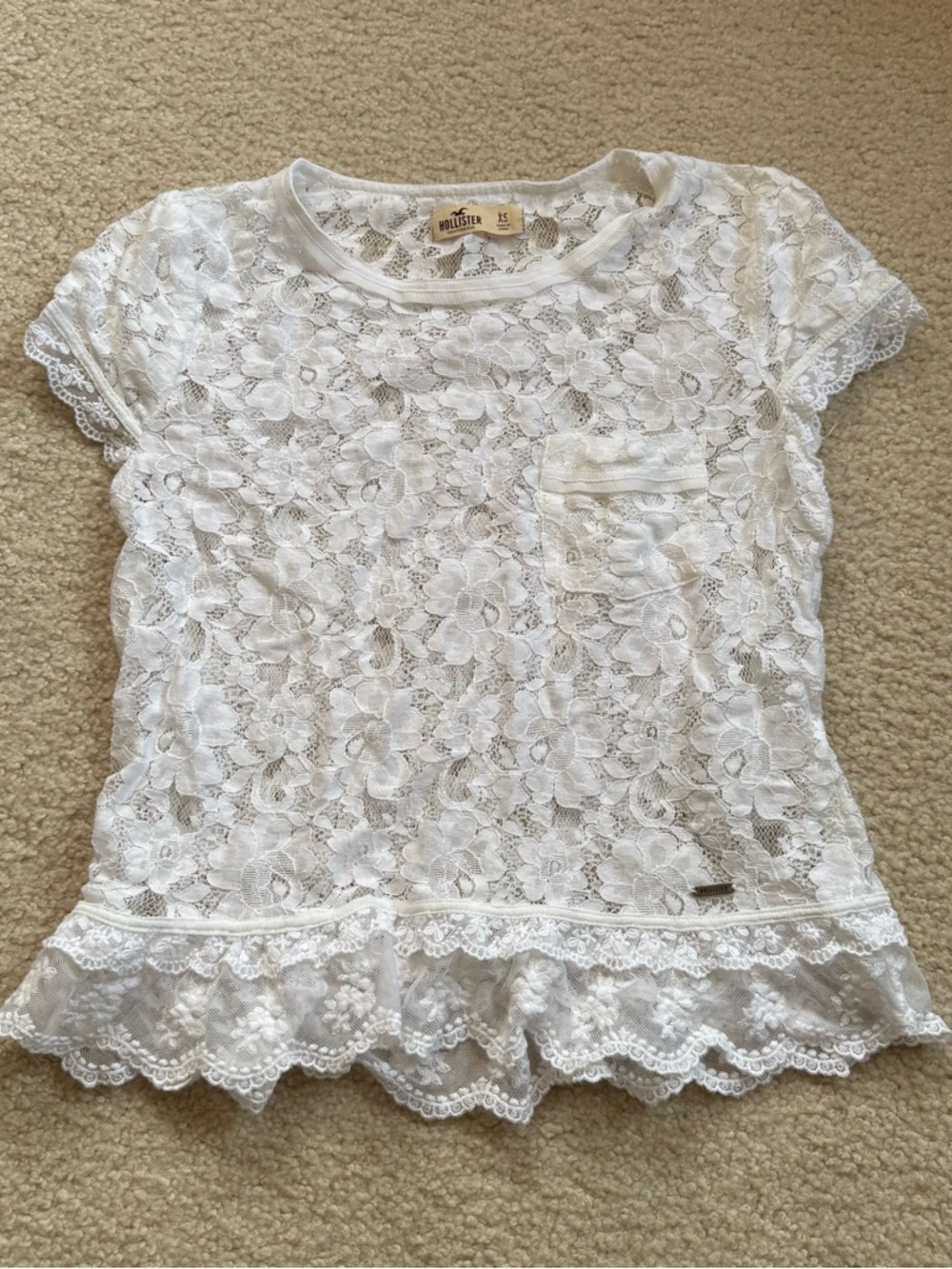 Hollister lace top